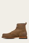 Frye Hudson Workboot Plain Toe - Bark