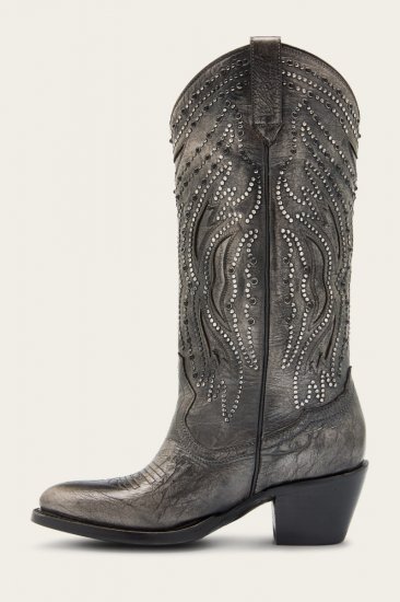Frye Shelby Studded - Dark-pewter - Click Image to Close