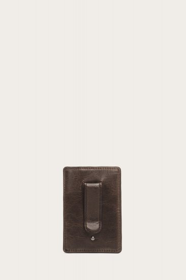 Frye Logan Money Clip Card Case - Slate - Click Image to Close