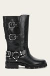 Frye Olivia Moto Mid - Black