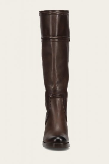 Frye Jean Tall Pull On Wide Calf - Chocolate - Click Image to Close