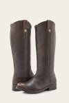 Frye Melissa Double Sole Button Lug Tall - Antiqued-black