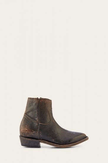 Frye Billy Inside Zip - Antiqued-black - Click Image to Close