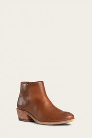 Frye Carson Piping Bootie - Caramel