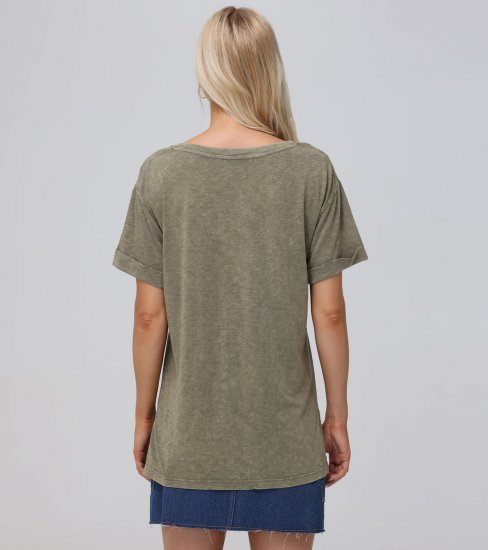 Frye Rolled Cuff Graphic Tee - Rolled Cuff Graphic Tee - Click Image to Close