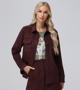 Frye Oversized Faux Suede Shacket - Oversized Faux Suede Shacket