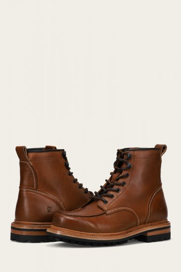 Frye Hudson Workboot Lug - Caramel - Click Image to Close