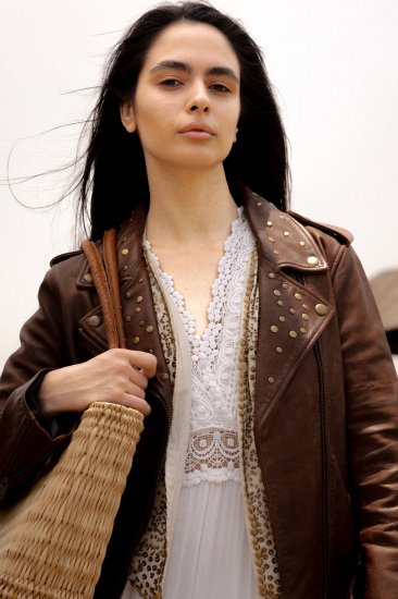 Frye Original Biker Leather Jacket - Original Biker Leather Jacket - Click Image to Close