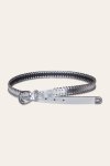 Frye 20mm Belt With 3 Pc Buckle Set & Leather Laced Edge - 20mm Belt With 3 Pc Buckle Set & Leather Laced Edge
