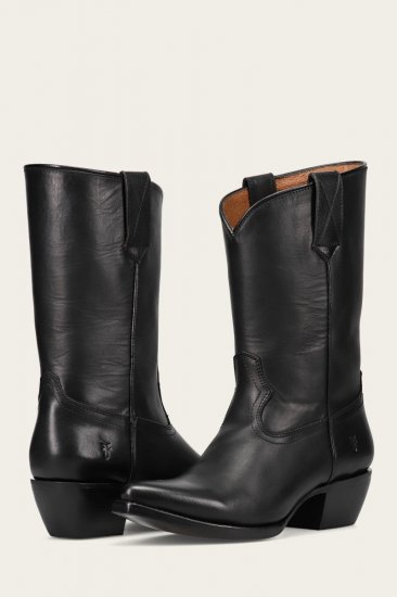 Frye Sacha Mid Pull On - Black - Click Image to Close