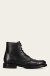 Frye Dylan Cap Toe Lace Up - Black
