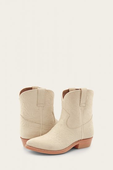 Frye Billy Short - Ivory-embossed-floral - Click Image to Close