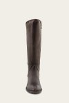 Frye Carson Piping Tall - Antiqued-black