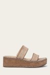 Frye Joy Woodstock 2 Band Platform Slide - Natural--almond