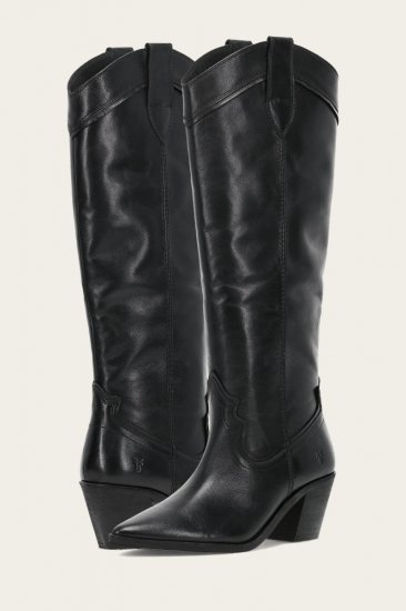 Frye Sara Western Tall - Black - Click Image to Close