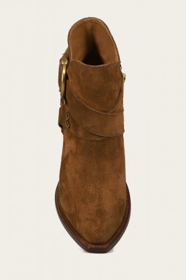 Frye Sacha Multi Strap Bootie - Bark - Click Image to Close
