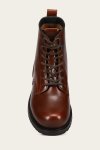 Frye Hudson Workboot Plain Toe - Mahogany