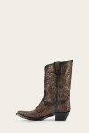 Frye Sacha Mid Pull On - Black-tooled