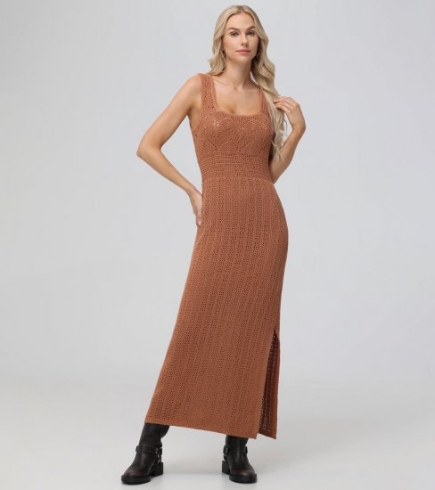 Frye Open Stitch Maxi Sweater Dress - Open Stitch Maxi Sweater Dress - Click Image to Close