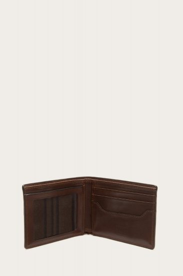 Frye Logan Slim Id Billfold - Dark Brown - Click Image to Close