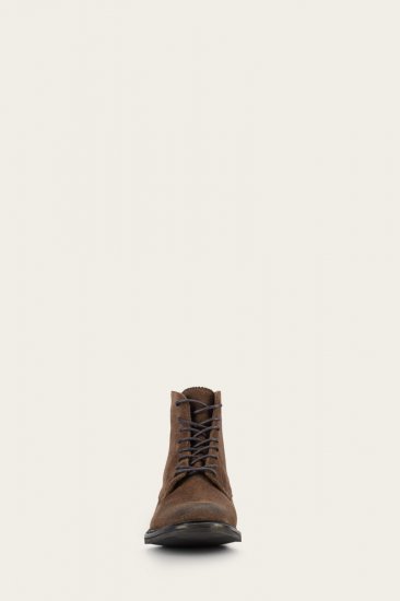 Frye Seth Cap Toe Lace Up - Dark-brown - Click Image to Close