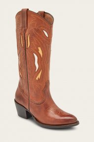 Frye Shelby Deco Stitch - Caramel
