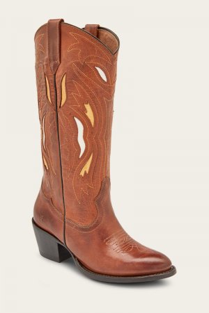 Frye Shelby Deco Stitch - Caramel