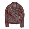 Frye Oxblood Biker Jacket - Frye Oxblood Biker Jacket