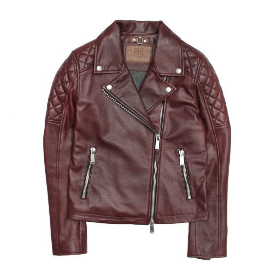 Frye Oxblood Biker Jacket - Frye Oxblood Biker Jacket - Click Image to Close