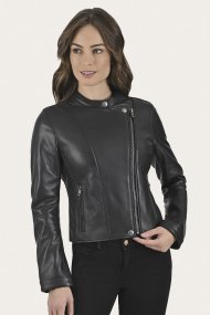 Frye Modern Biker-racer Leather Jacket - Modern Biker-racer Leather Jacket