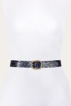 Frye 38mm Belt With Southwestern Embossing, Perf & Studs - 38mm Belt With Southwestern Embossing, Perf & Studs
