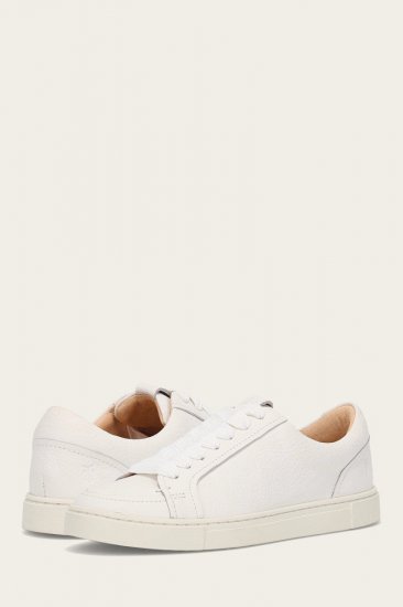 Frye Ivy Court Low Lace Sneaker - White - Click Image to Close