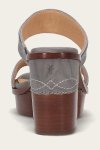 Frye Pipa Woodstock 2 Band Platform Sandal - Grey-sky