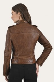Frye Original Biker Leather Jacket - Original Biker Leather Jacket