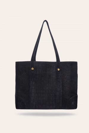 Frye Melissa Sueded Croco Shopper - Melissa Sueded Croco Shopper