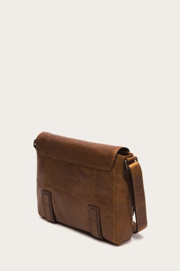 Frye Logan Messenger - Cognac - Click Image to Close