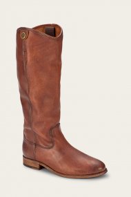 Frye Melissa Button 2 Wide Calf - Cognac