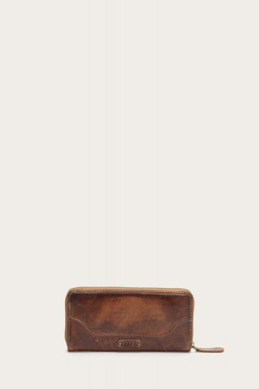 Frye Melissa Zip Around Wallet - Cognac - Click Image to Close