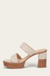 Frye Pipa Woodstock 2 Band Platform Sandal - Ivory