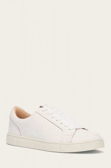 Frye Ivy Court Low Lace Sneaker - White - Click Image to Close