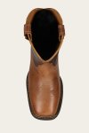 Frye Hauser Logo Stitch - Tan-tobacco