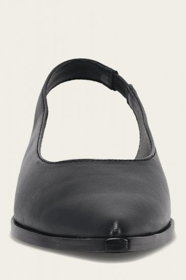 Frye Kenzie Slingback Flat - Black - Click Image to Close