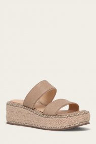 Frye Joy Woodstock 2 Band Platform Slide - Clay