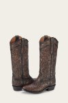Frye Billy Daisy Pull On - Black-tooled