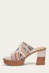 Frye Pipa Crochet Platform Sandal - Ivory-sw