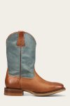 Frye Hauser Roper - Tan-faded-denim