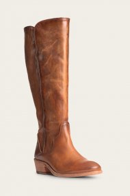 Frye Carson Piping Tall - Caramel