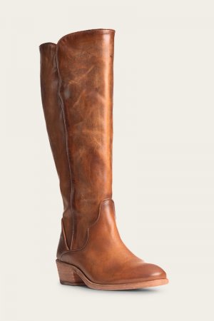 Frye Carson Piping Tall - Caramel