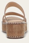 Frye Joy Woodstock 2 Band Platform Slide - Natural--almond