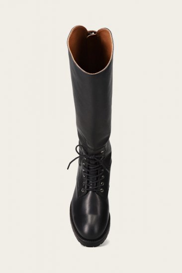 Frye Melissa Lug Back Zip - Black - Click Image to Close